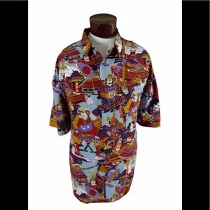 Vintage 90’s BILLION BAY Japanese Samurai Shirt